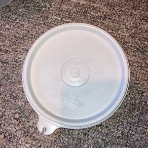 Vintage Tupperware Bowl Lid - Grey/ Silver Round Lid - Replacement Parts